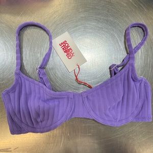 Ribbed Underwire Bikini Top